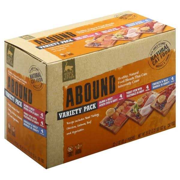 Natural Wet Cat Food Pouches Variety Pack 12 Count Z92044