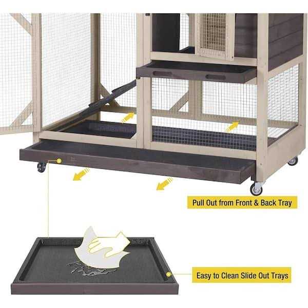 Large Indoor Rabbit Hutch with Pull out Tray G435