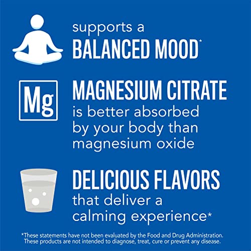 Magnesium Citrate Supplement Drink Mix Powder, Unflavored, 16 oz K16496