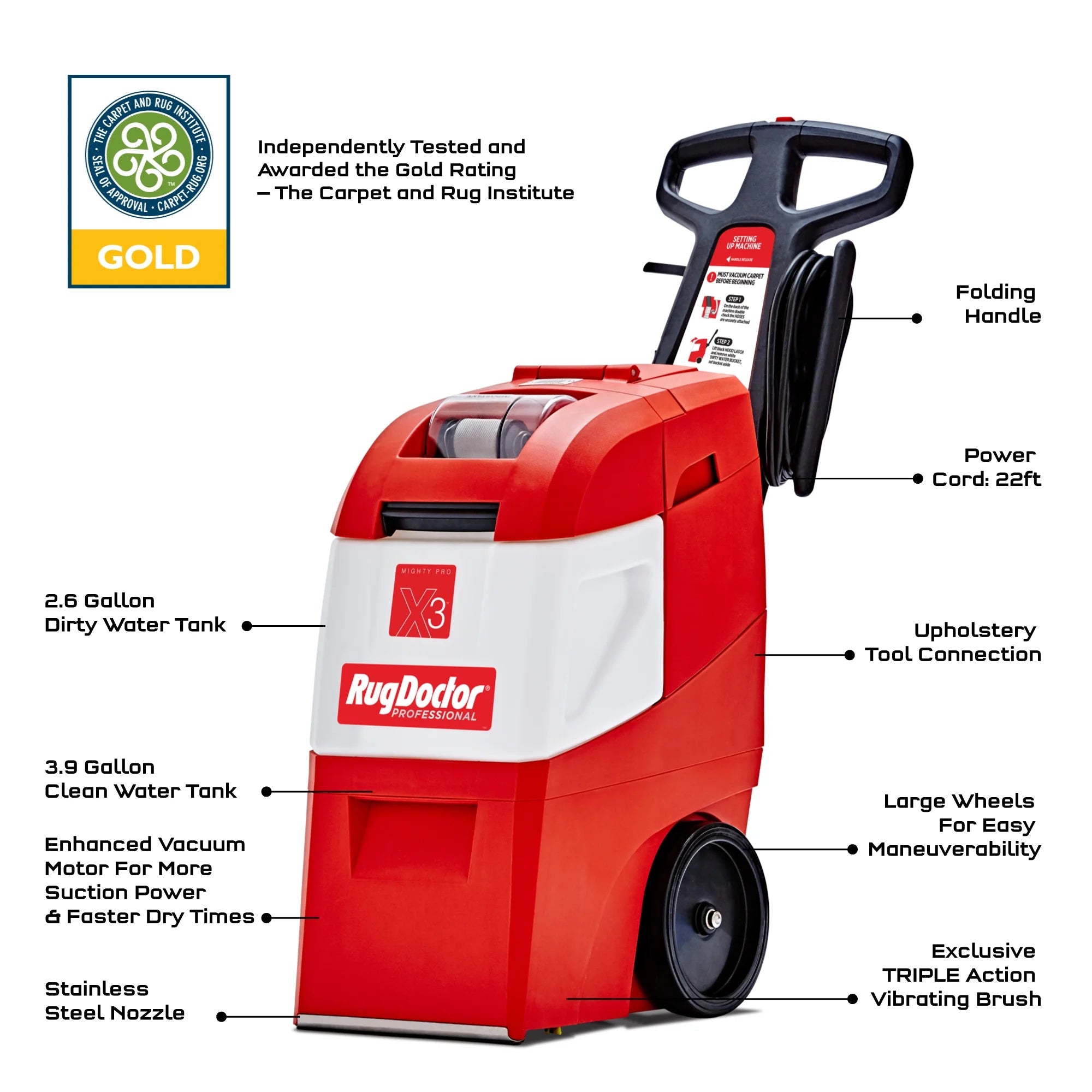 Commercial Carpet Cleaner with Pet Pack D893152