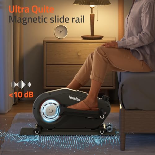 Under Desk Elliptical, Quiet Foot Pedal Exerciser for Home Use S224