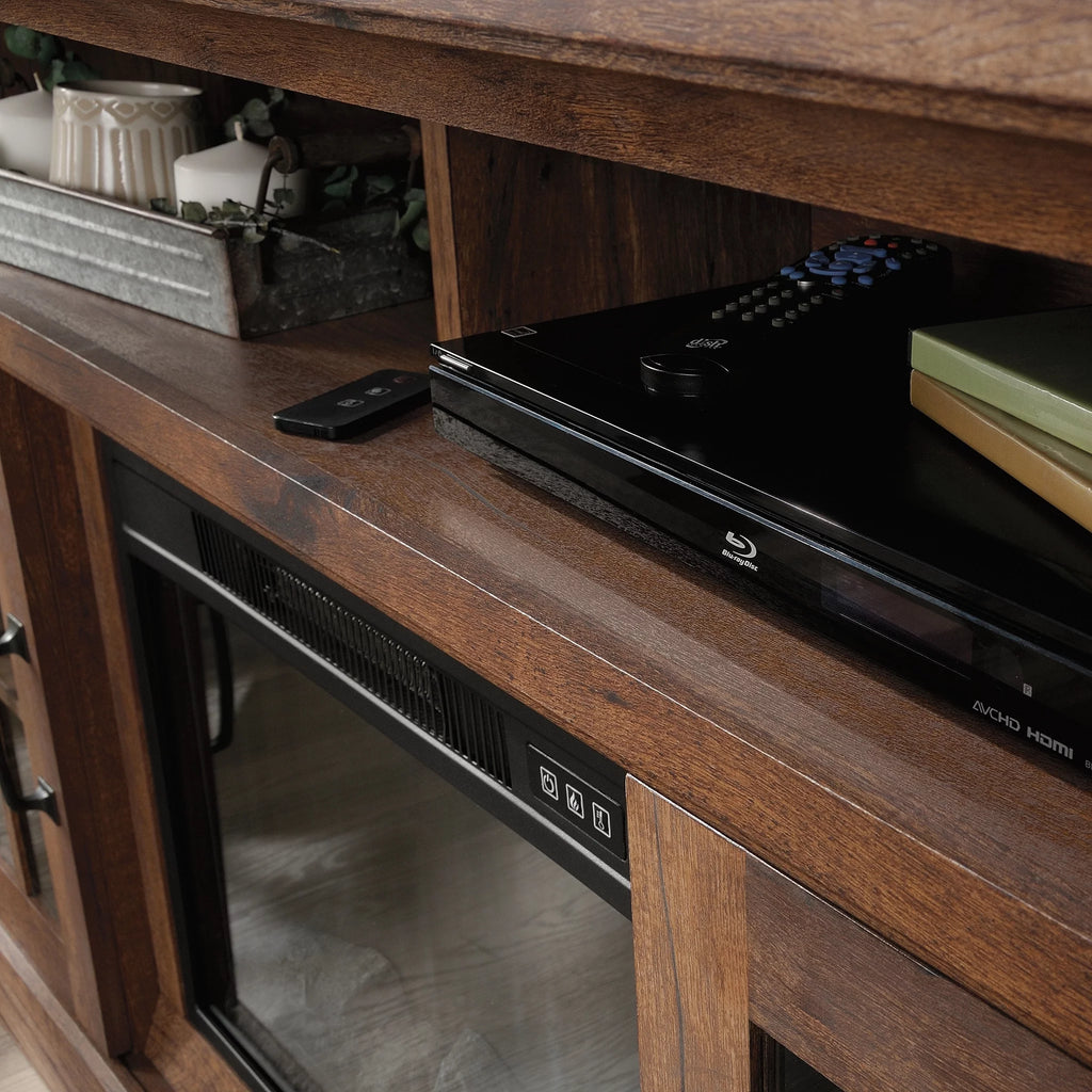 Rustic Fireplace TV Stand for TVs up to 50", Vintage Oak Finish S64604
