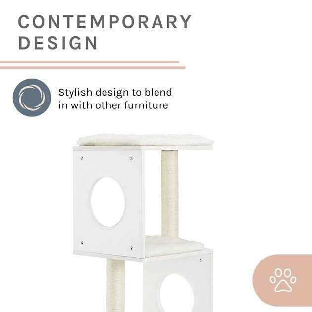 White Cat Tree B9407