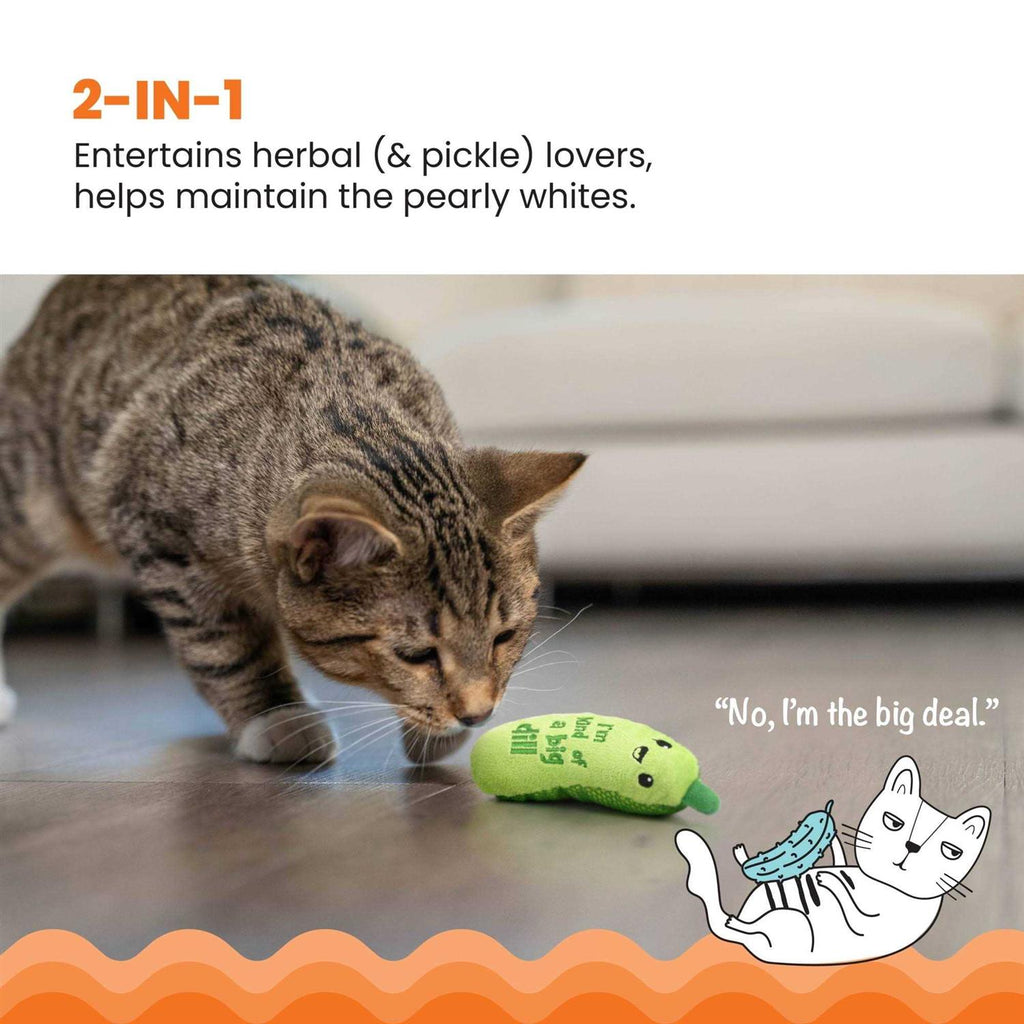 Crunchy Pickle Kicker Catnip Cat Toy S15886