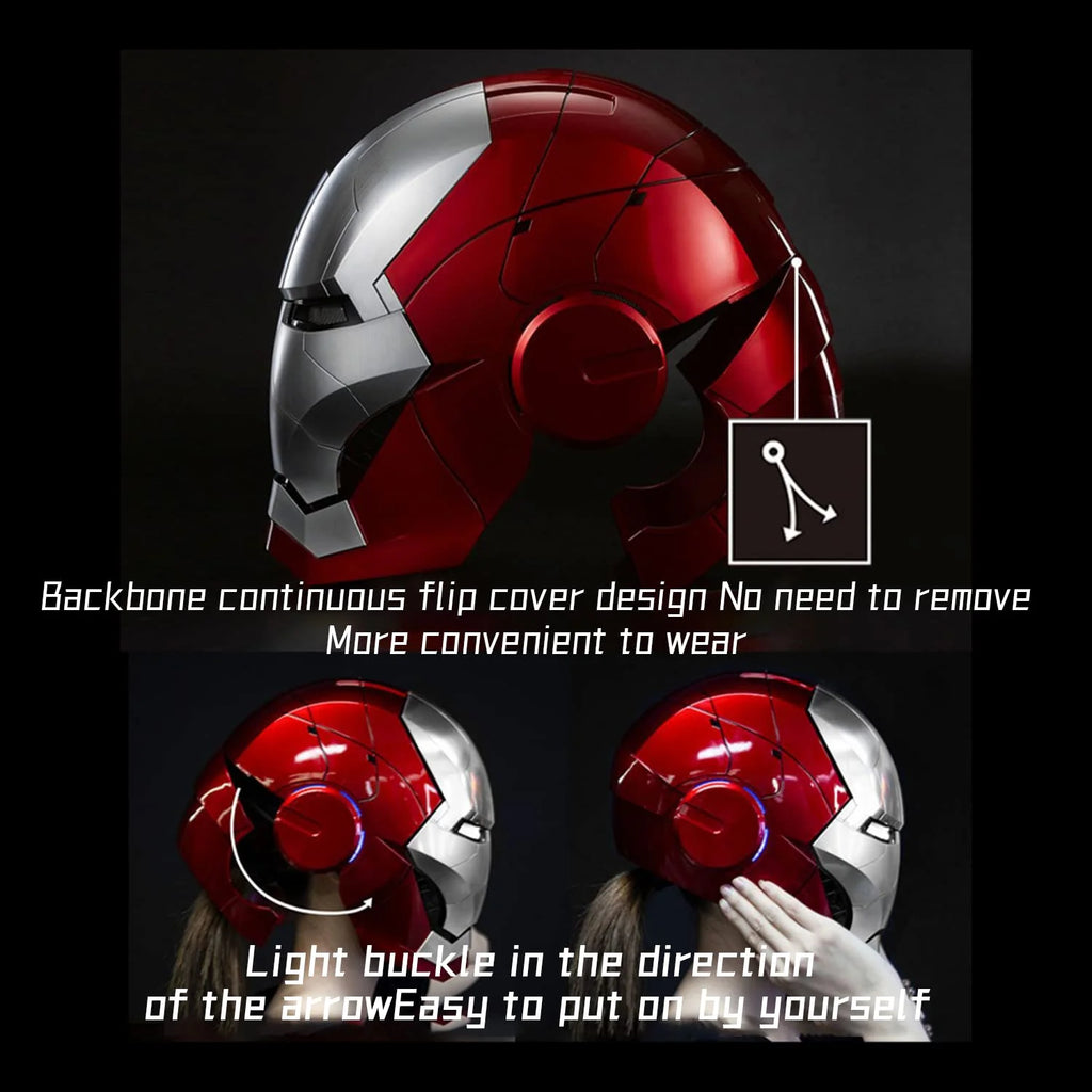 Iron Man Helmet Electronic Wearable Mask with LED Eyes W351