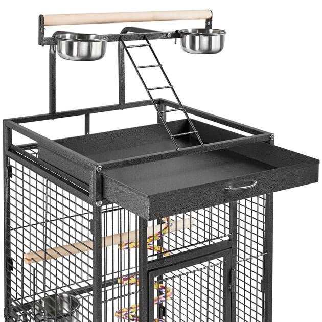 Rolling Parrot Cage with Playtop B532856