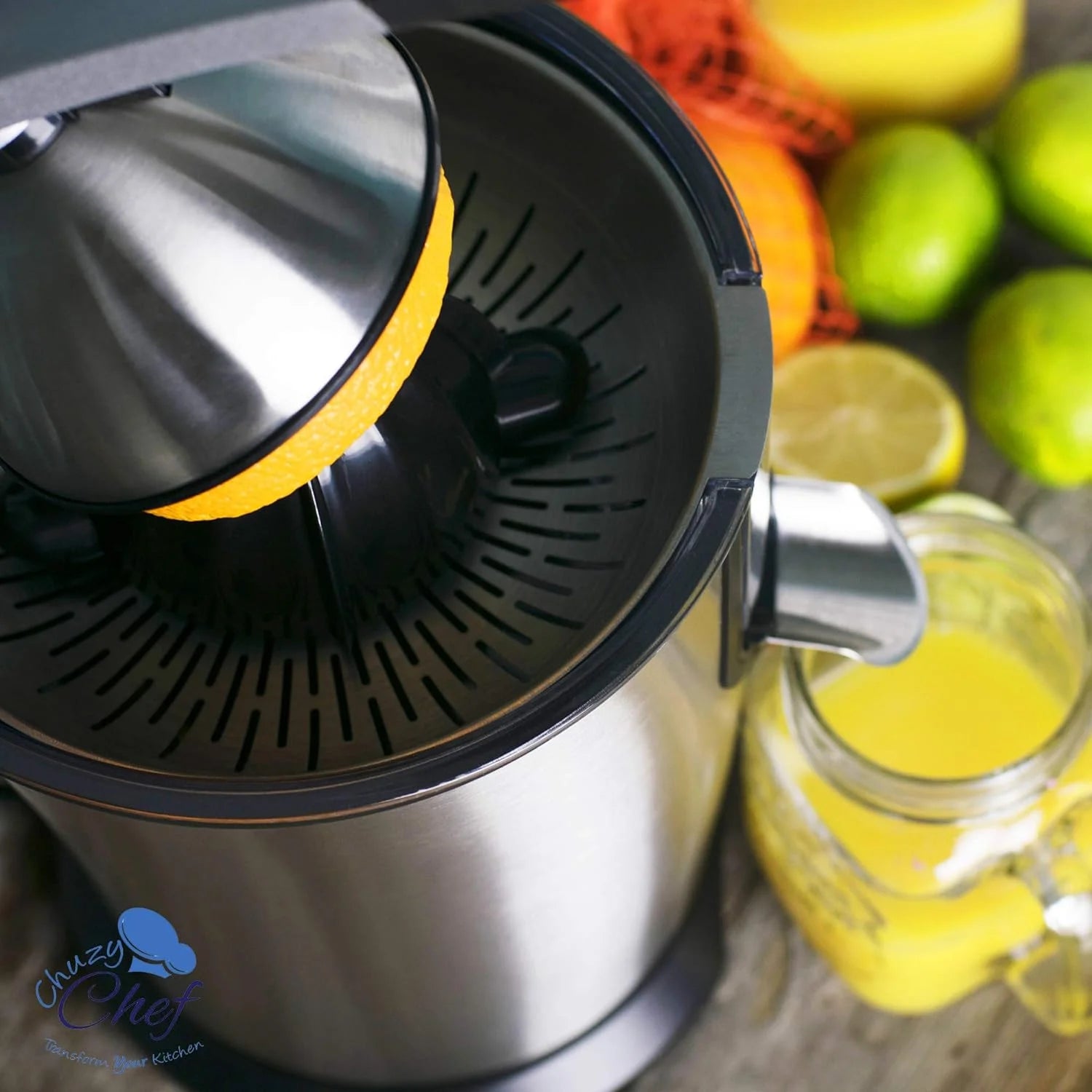 Electric Citrus Juicer with Anti-Drip Press, 300W O4816
