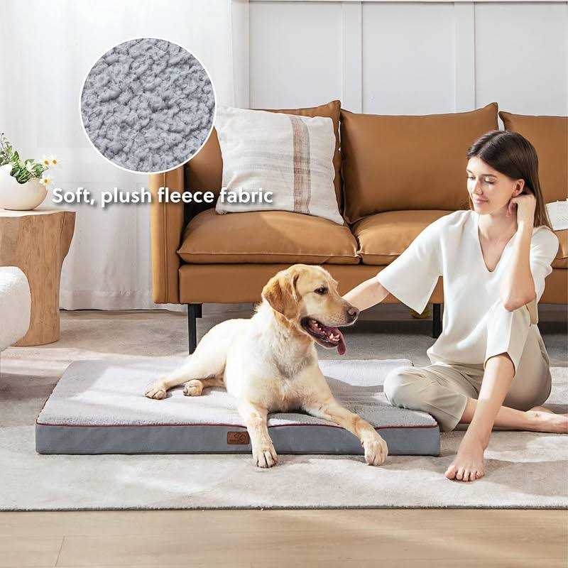 Orthopedic Waterproof Dog Bed for Large Dogs with Removable Washable Cover O135