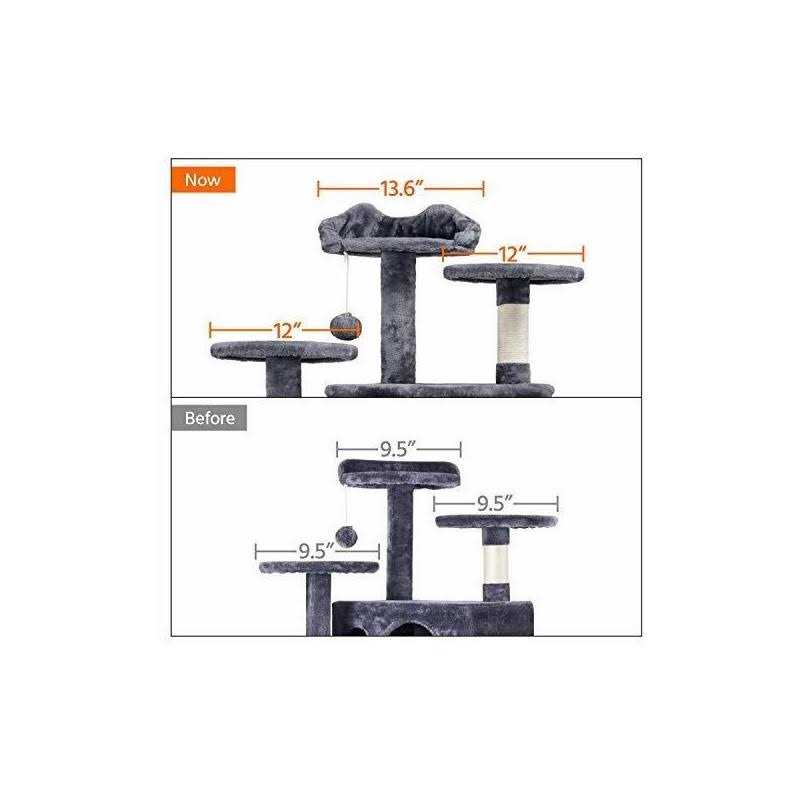 Cat Tree Tower with Scratching Post for Kittens M7294