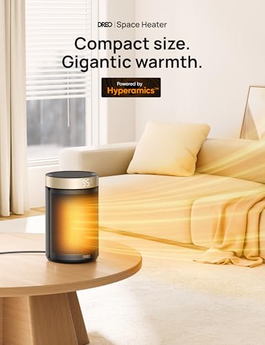 Portable Space Heater for Indoor Use with Thermostat and Remote C266