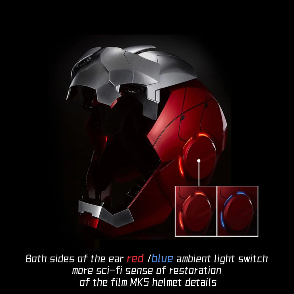 Iron Man Helmet Electronic Wearable Mask with LED Eyes W351