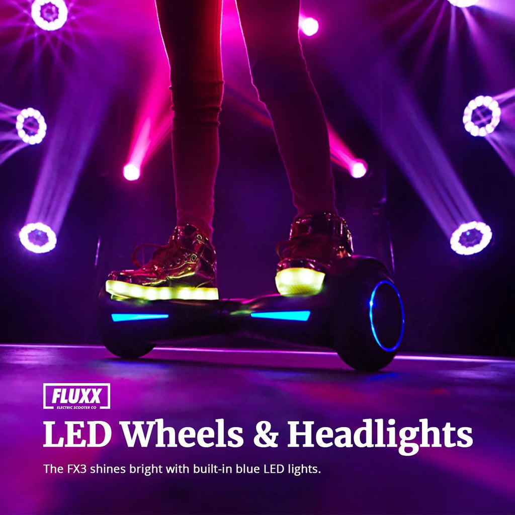 Hoverboard for Kids Adults 200W Motor 6.5" LED Wheels, Pink Q65637
