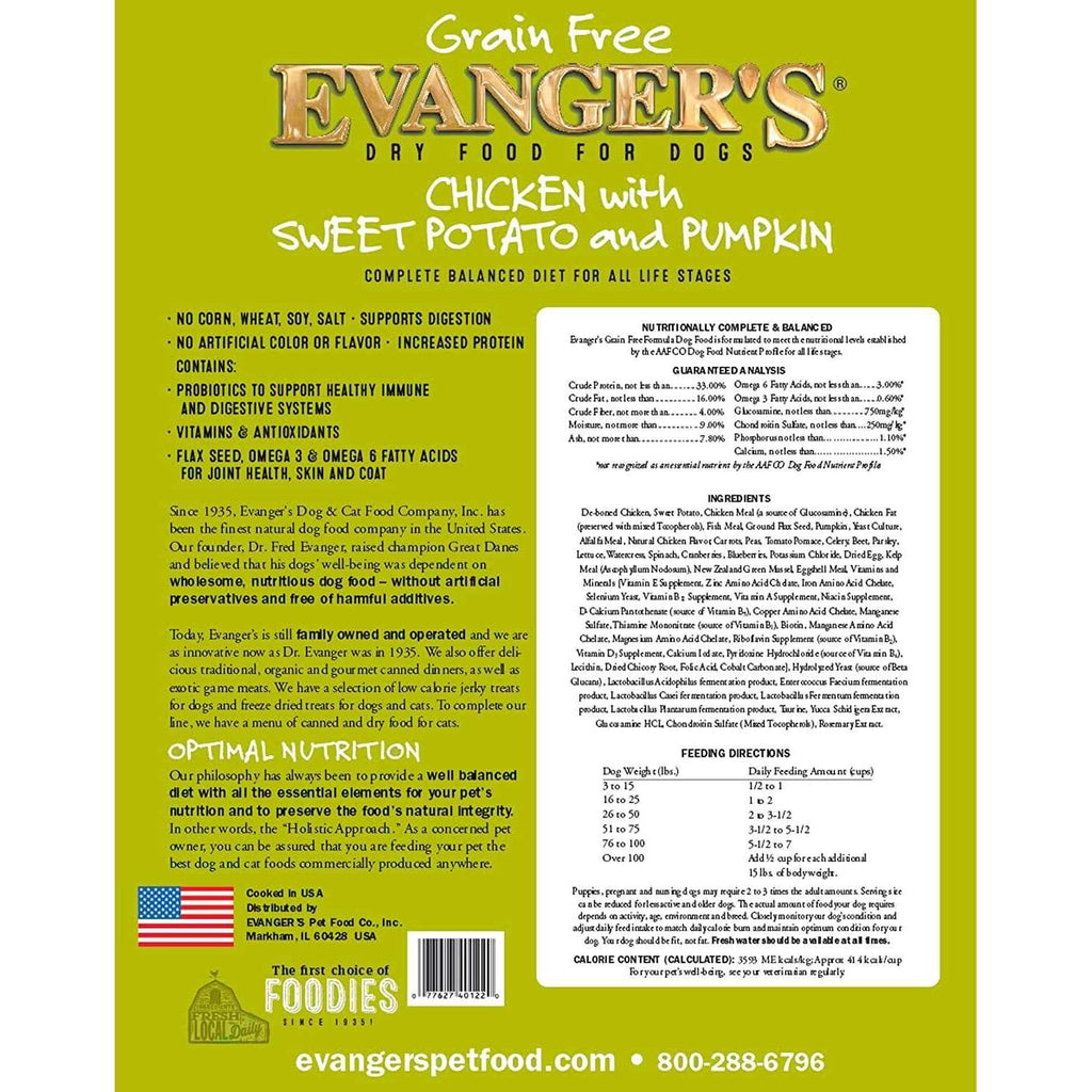 Chicken Sweet Potato & Pumpkin Grain Free Dry Dog Food I5612
