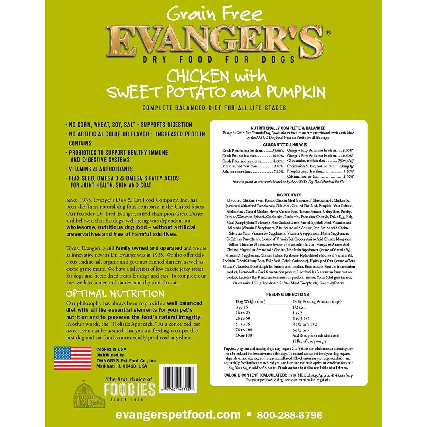 Chicken Sweet Potato & Pumpkin Grain Free Dry Dog Food I5612