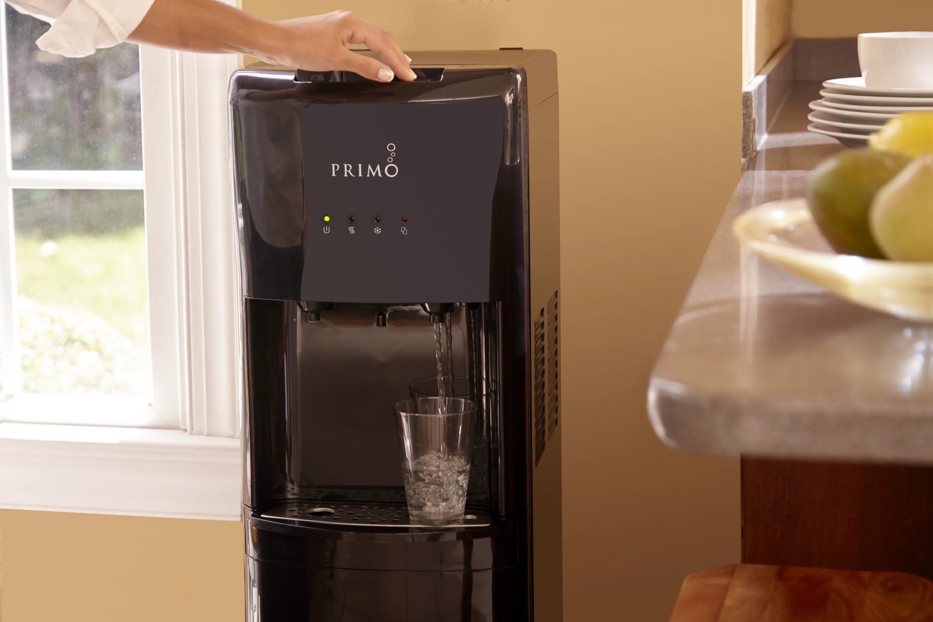 Bottom Loading Water Dispenser with Hot and Cold Water, Black R7851