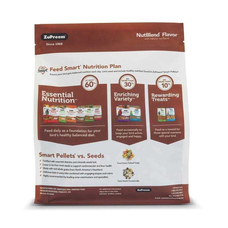 Medium Bird Food with Natural Nut Flavor M330