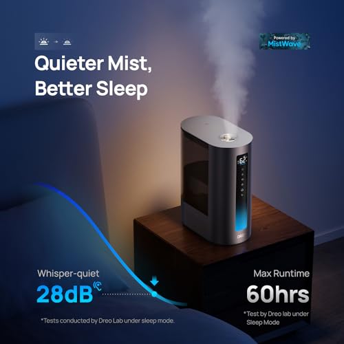 6L Warm & Cool Mist Humidifier for Bedroom, 60Hr Quiet Runtime P6813