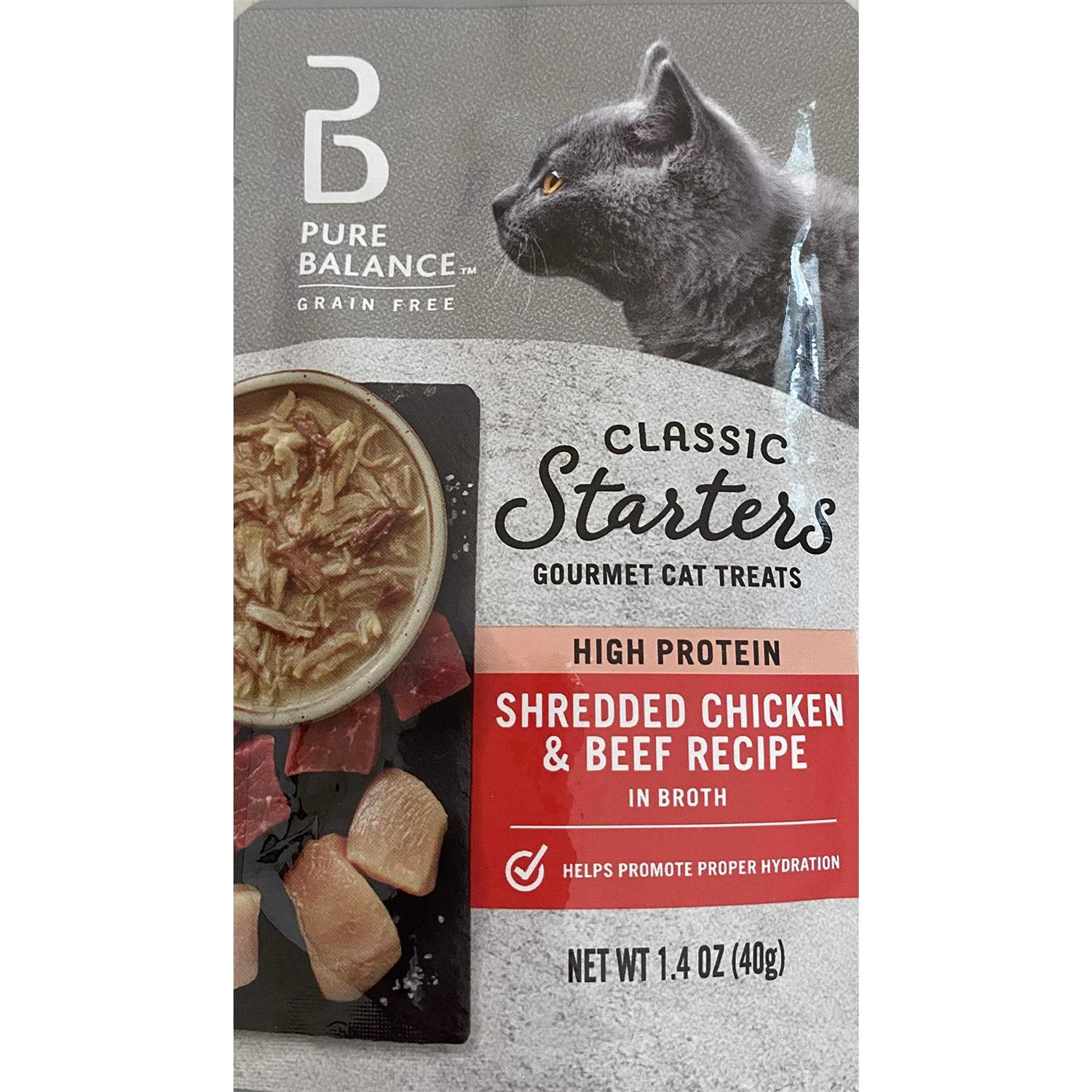 Shredded Chicken & Beef Broth Cat Treats V212633
