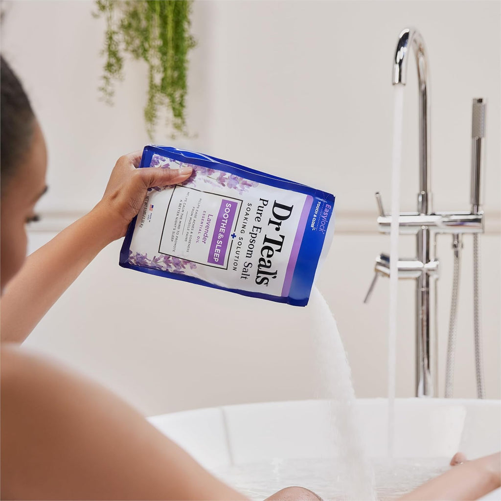 Epsom Salt Soaking Solution and Foaming Bath Combo Pack, Lavender S105323