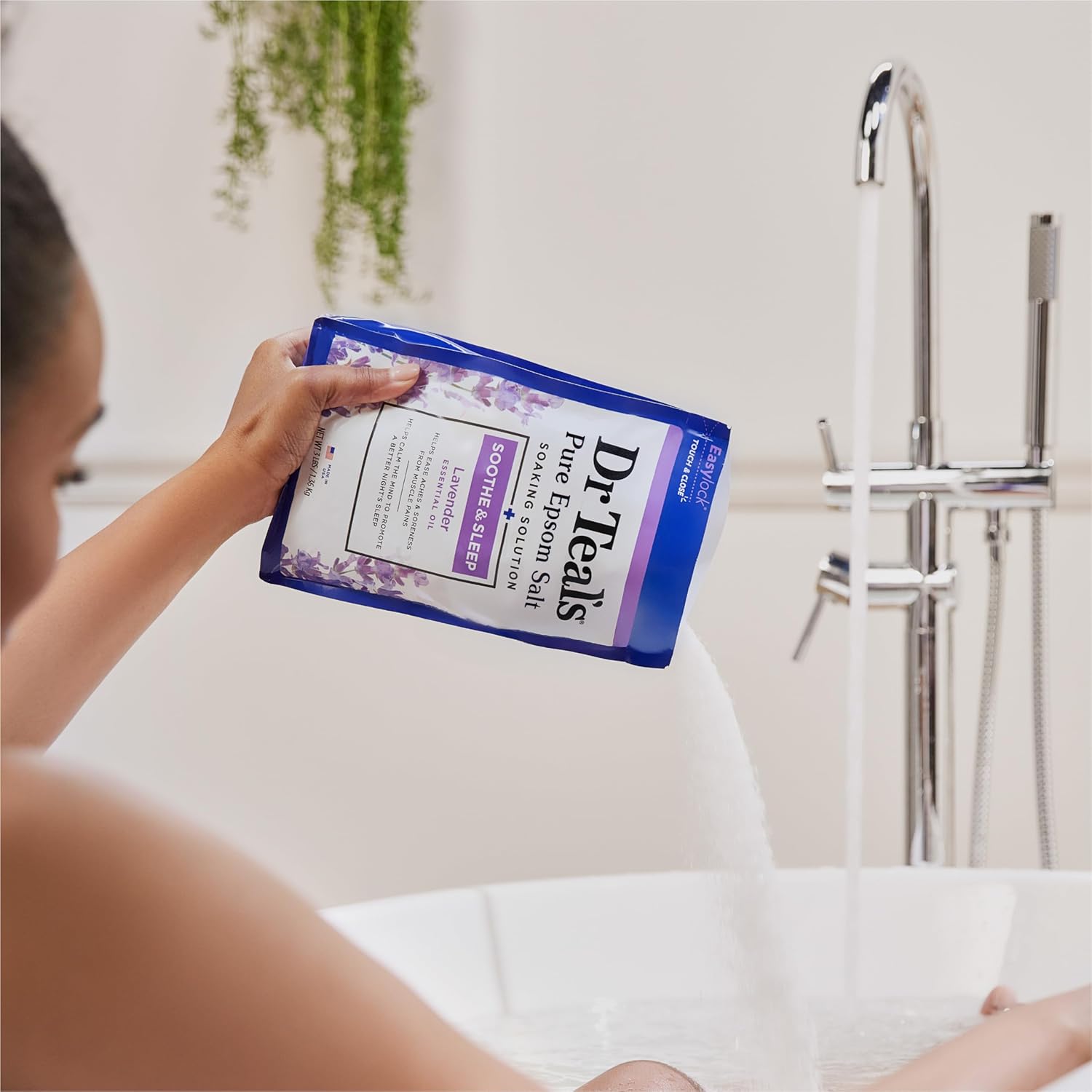 Epsom Salt Soaking Solution and Foaming Bath Combo Pack, Lavender S105323