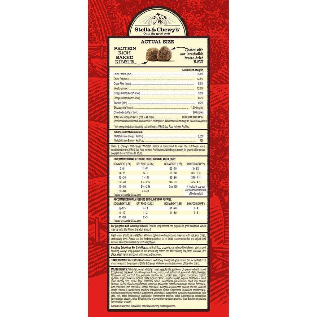 Raw Coated Dog Kibble Wild Caught Whitefish M814208