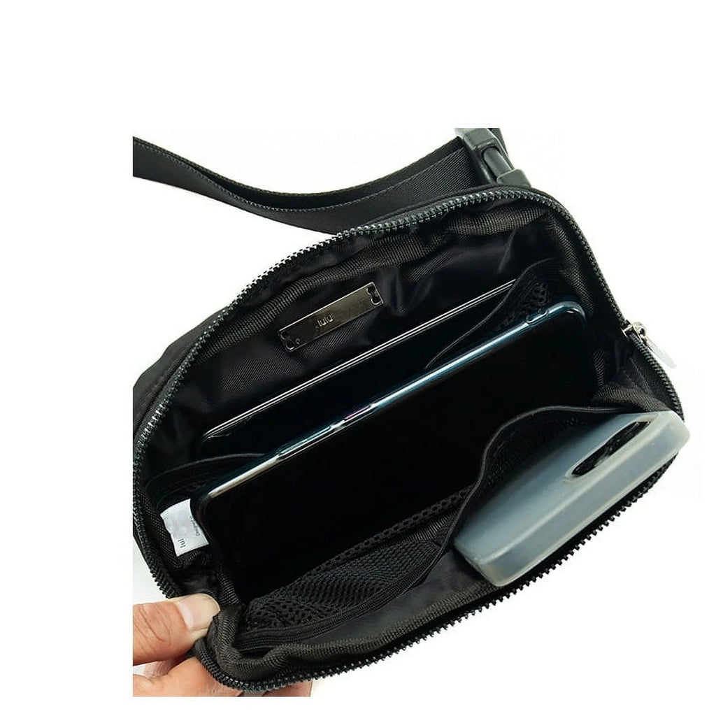 Crossbody Fanny Pack with Extended Strap, 1L, Black U7133