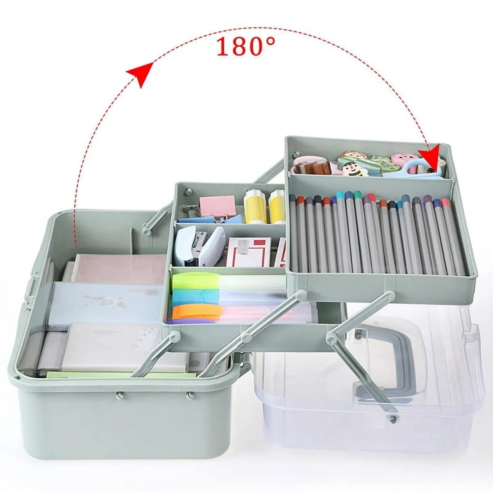 Plastic Dividing Storage Box with Adjustable Spacers Y20168