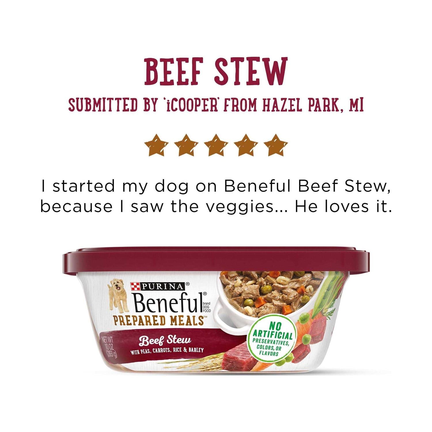 Beef Stew Prepared Meals Dog Food I93401