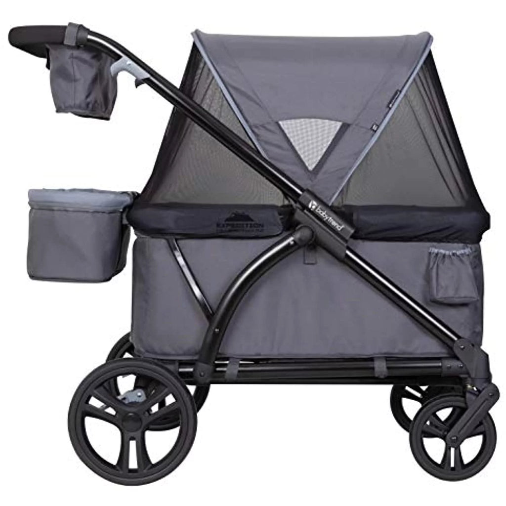 Wagon Stroller, Solid Print Gray R3572