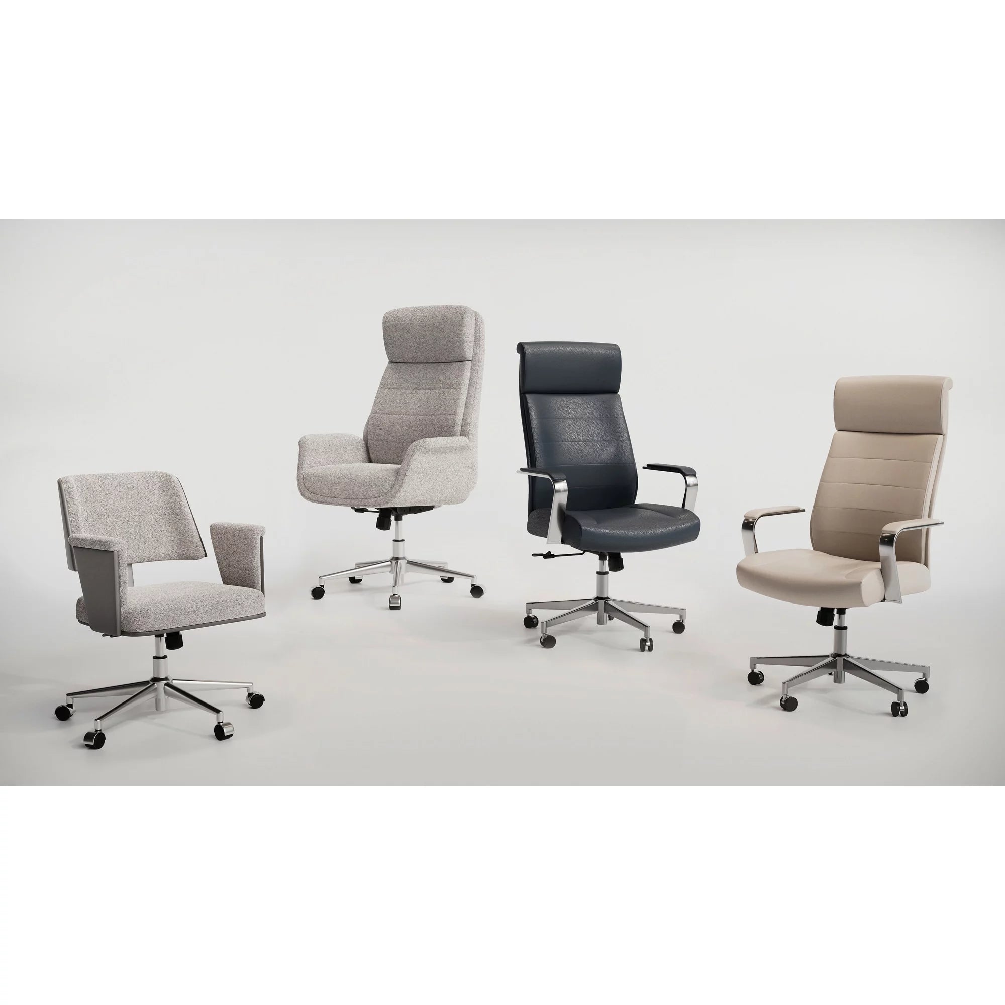 Modern Comfort Vegan Leather High-Back Executive Office Chair E889013