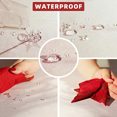 Watercolor Poppy Print Tablecloth 60x102 Inch, Waterproof Table Cover R451