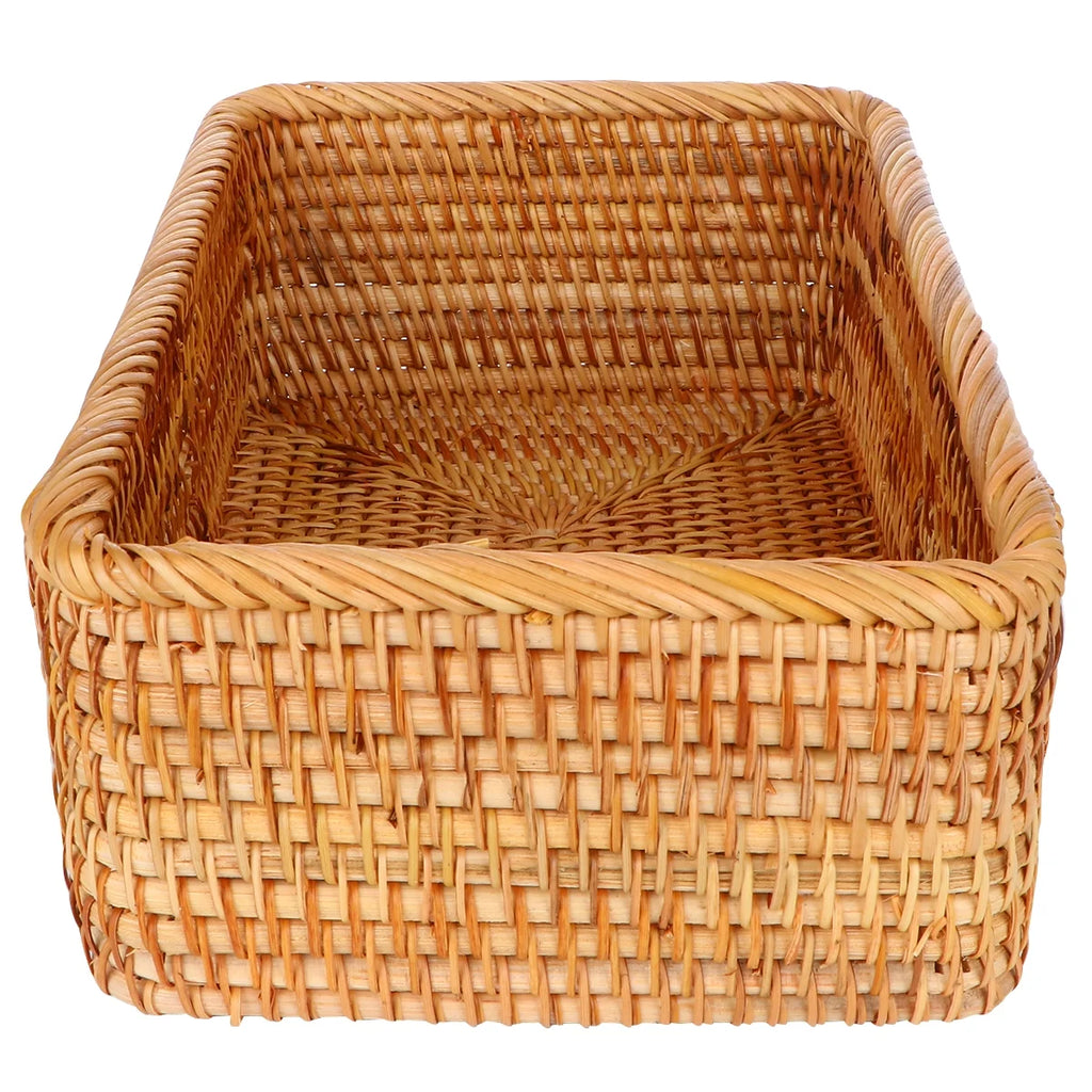 Wicker Basket with Lid Storage Box H65803