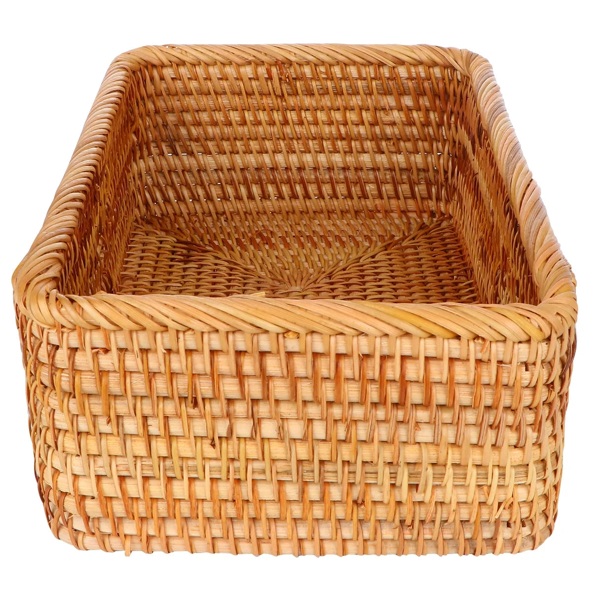 Wicker Basket with Lid Storage Box H65803