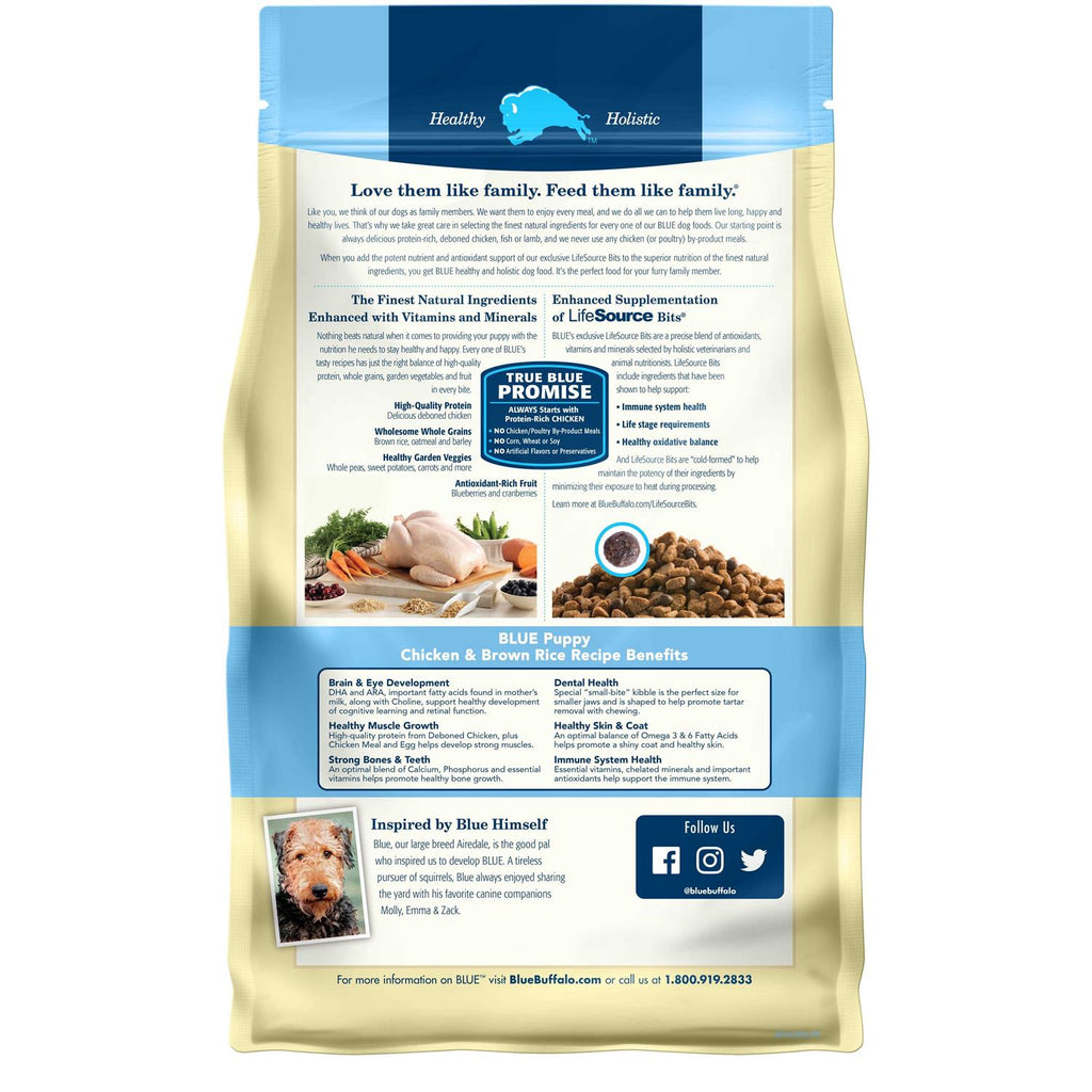 Chicken & Brown Rice Dry Puppy Dog Food T344549