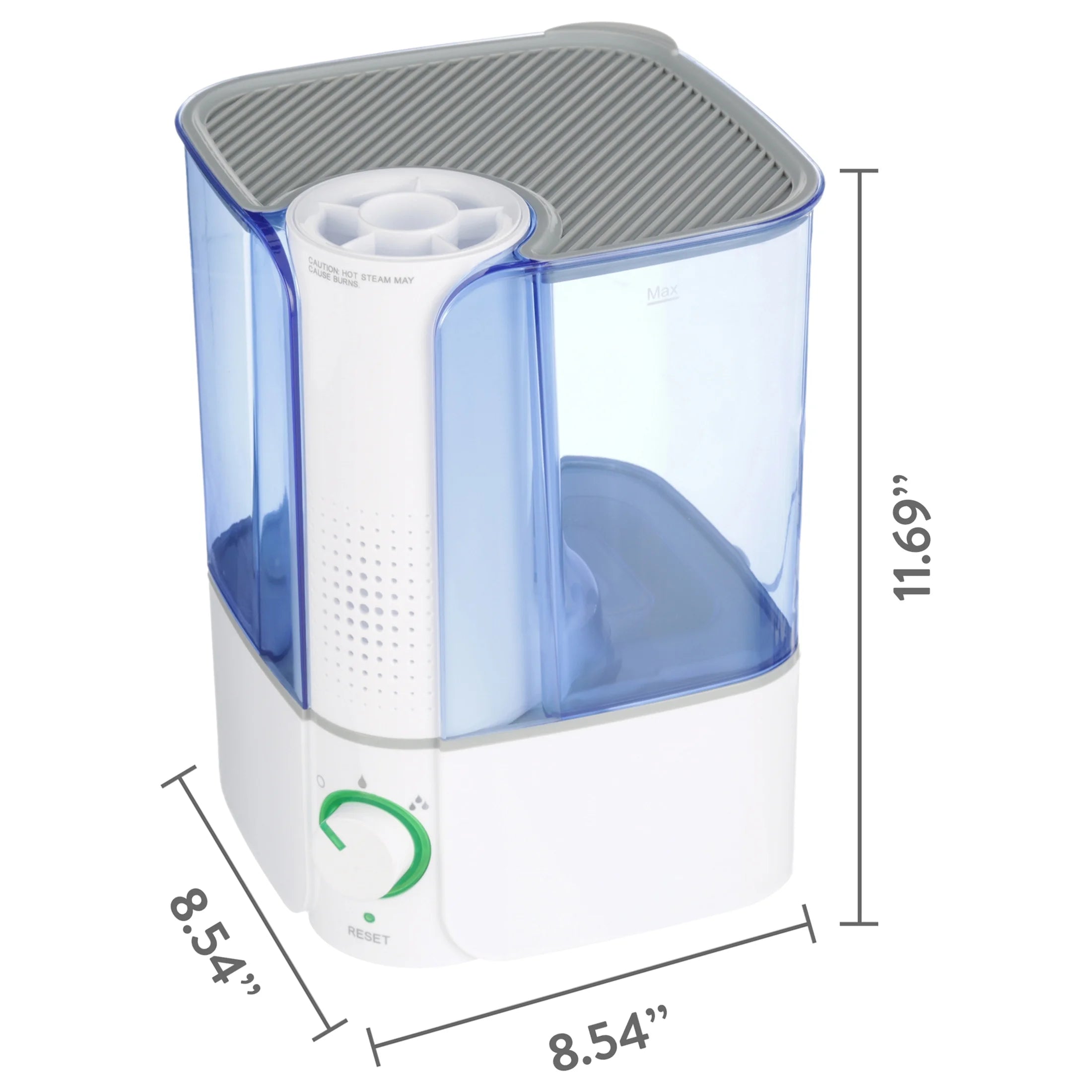 Warm Mist Humidifier, Filter Free, Top Fill, 1.3 Gallon O417