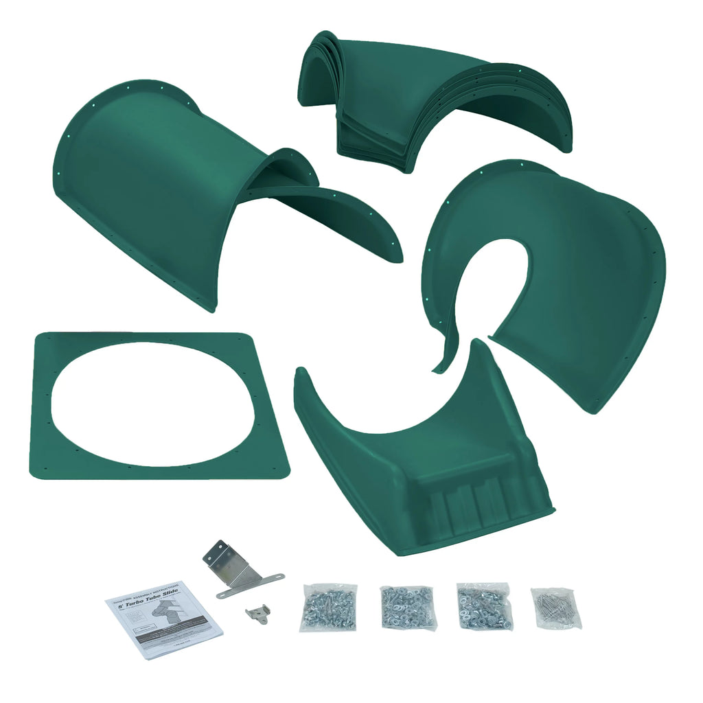 Turbo Tube Slide for Backyard Swing Sets, 7 Foot Deck Heights I2327