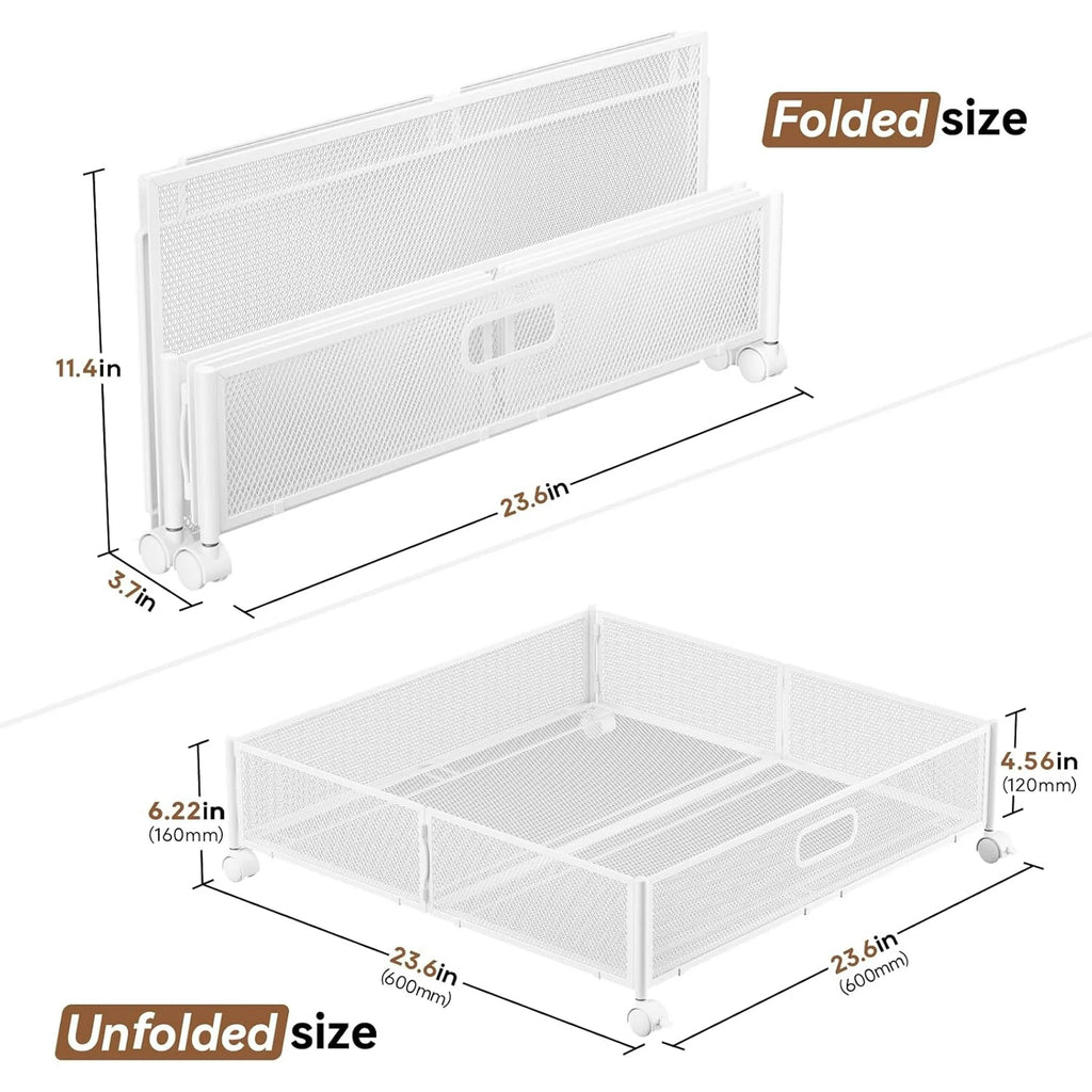 Under Bed Storage Containers with Wheels, 2 Pack G5530