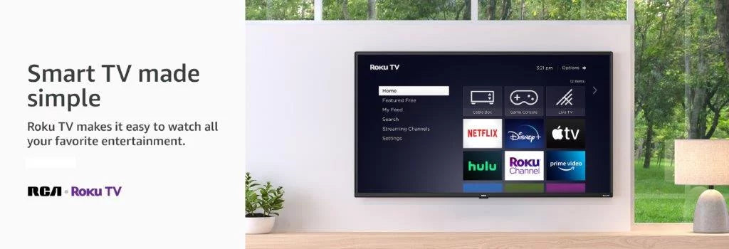 32" HD 720P Roku Smart LED Television, Black L2349