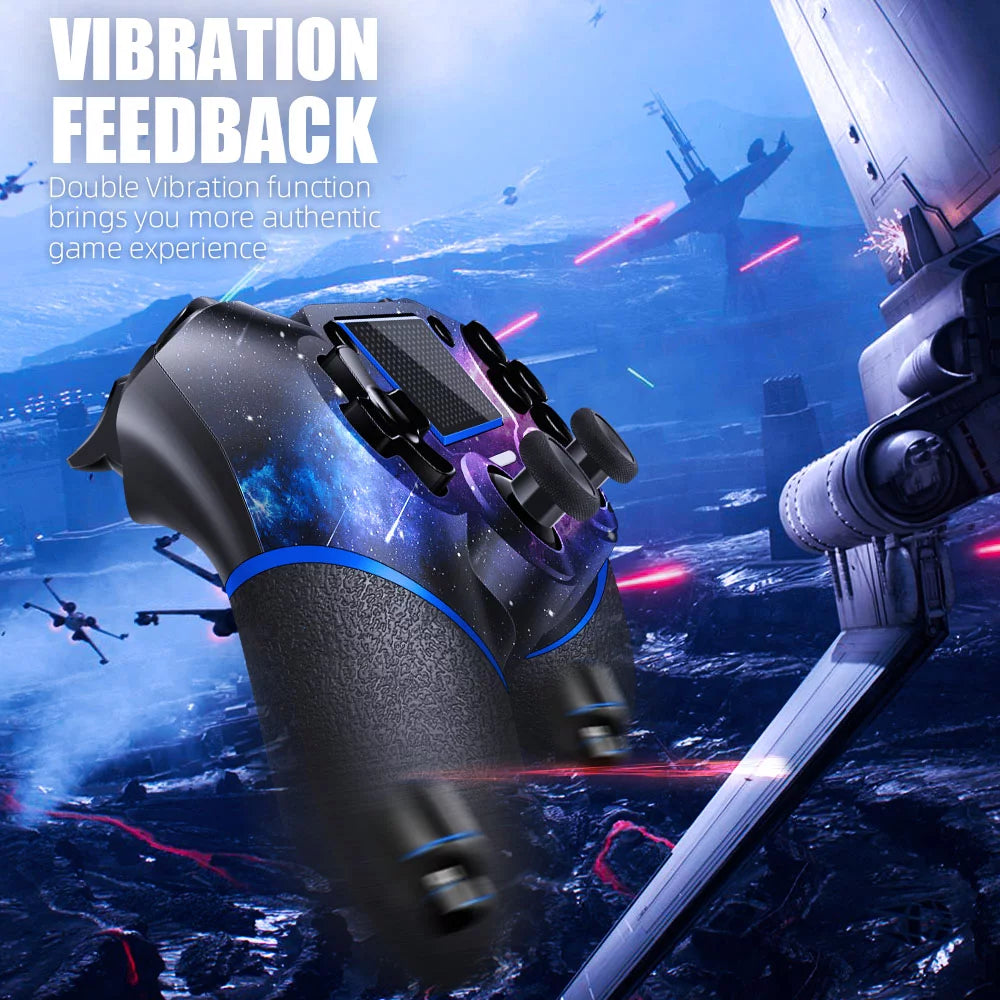 Wireless Controller for PS4 with 2 Thumb Grips, Compatible with PS4, Slim, Pro and PC S520019