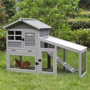 Indoor Outdoor Rabbit Hutch Bunny Cage I53128