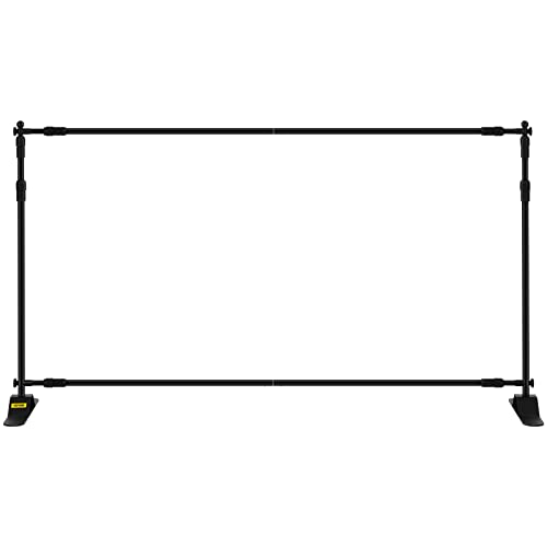 Backdrop Banner Stand 8 x 8 Ft Adjustable Height with Carrying Bag H6319