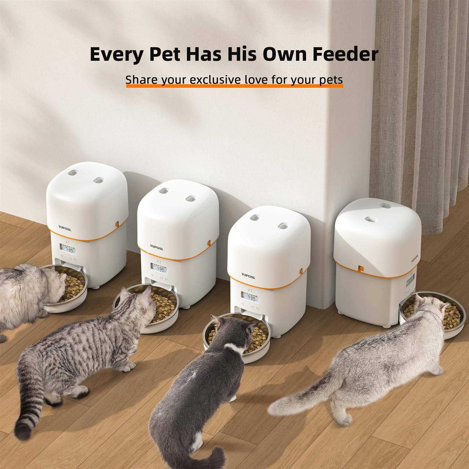 Automatic Cat Feeder 8 Cup Cat Food Dispenser I86786