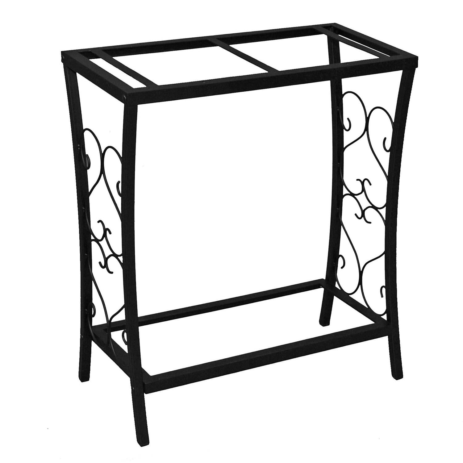 20 Gallon Scroll Aquarium Stand Black O889659