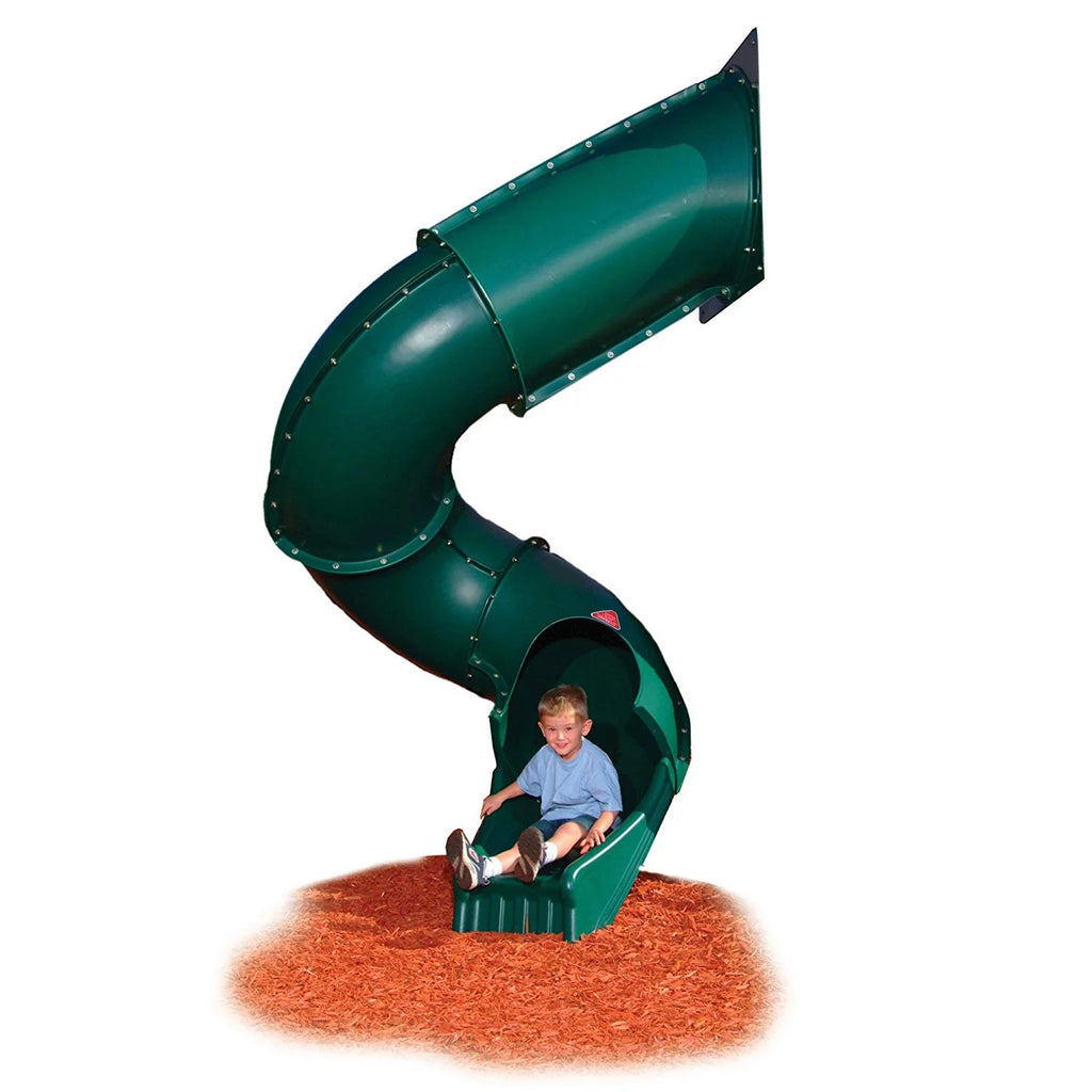 Turbo Tube Slide for Backyard Swing Sets, 7 Foot Deck Heights I2327