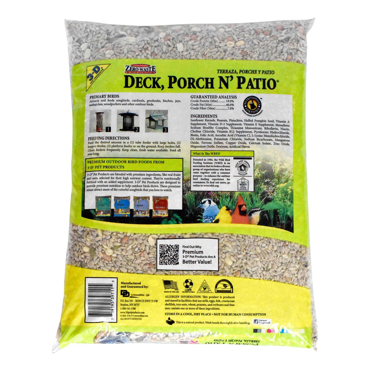 Deck Porch Patio Blend Wild Bird Food O262174