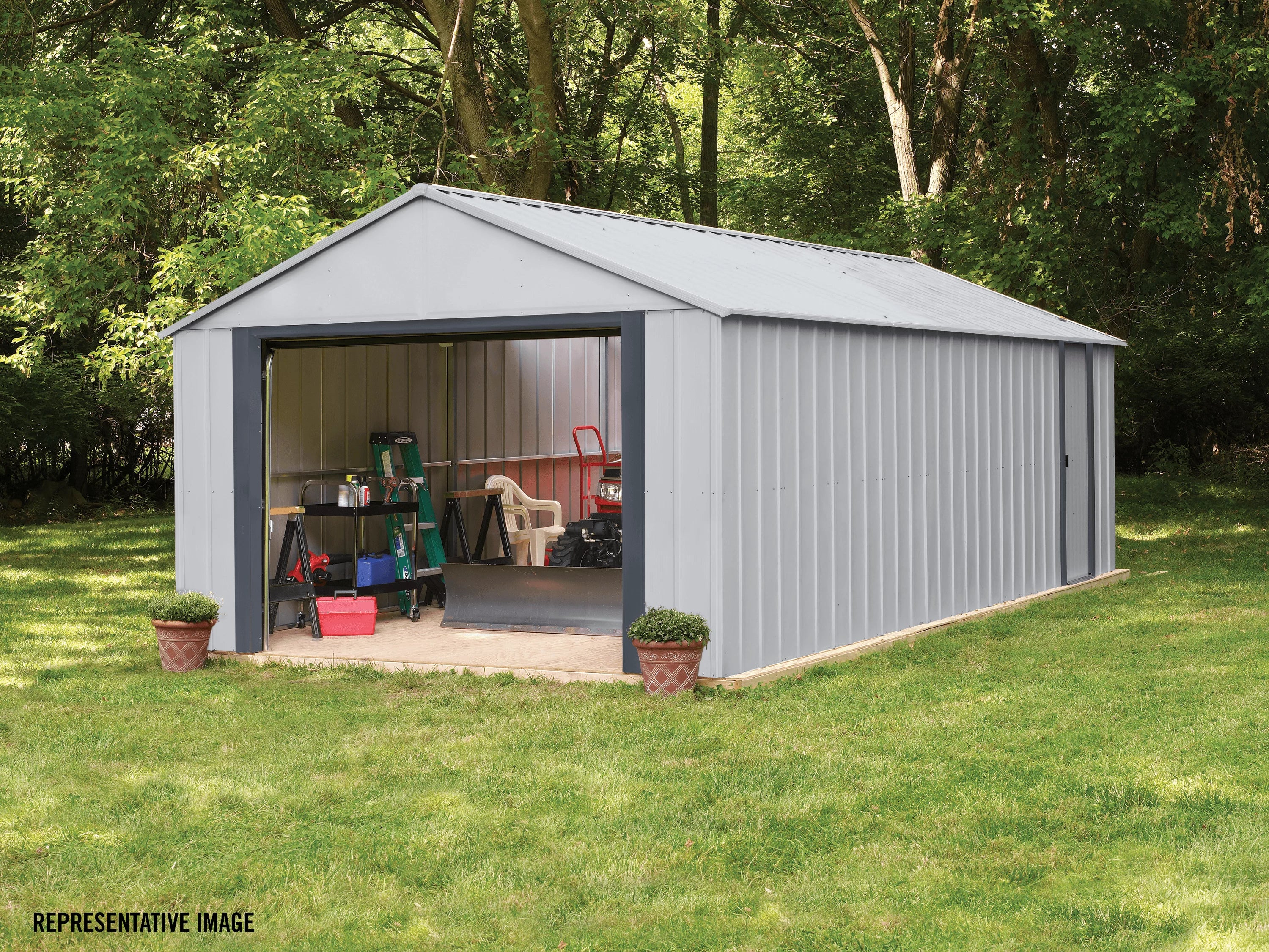 Steel Storage Building, Prefab Shed V782367