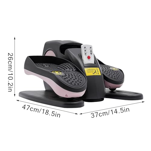 Seated Pedal Exerciser for Seniors, Quiet Mini Elliptical Machine with Remote Control I979