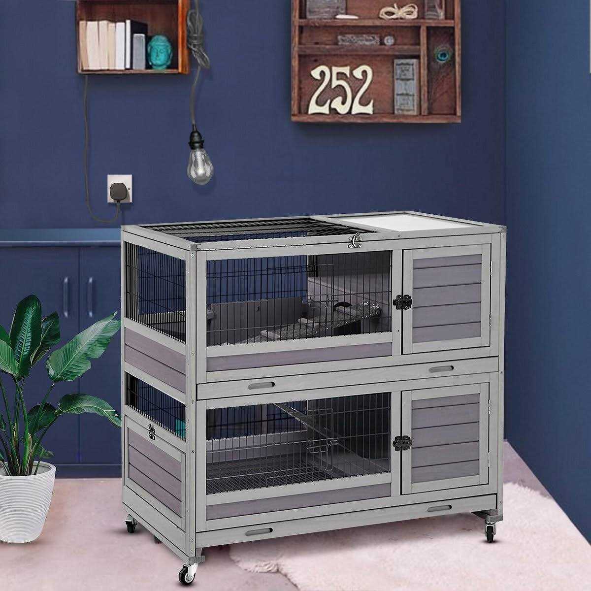 Outdoor Rabbit Hutch Bunny Cage T736