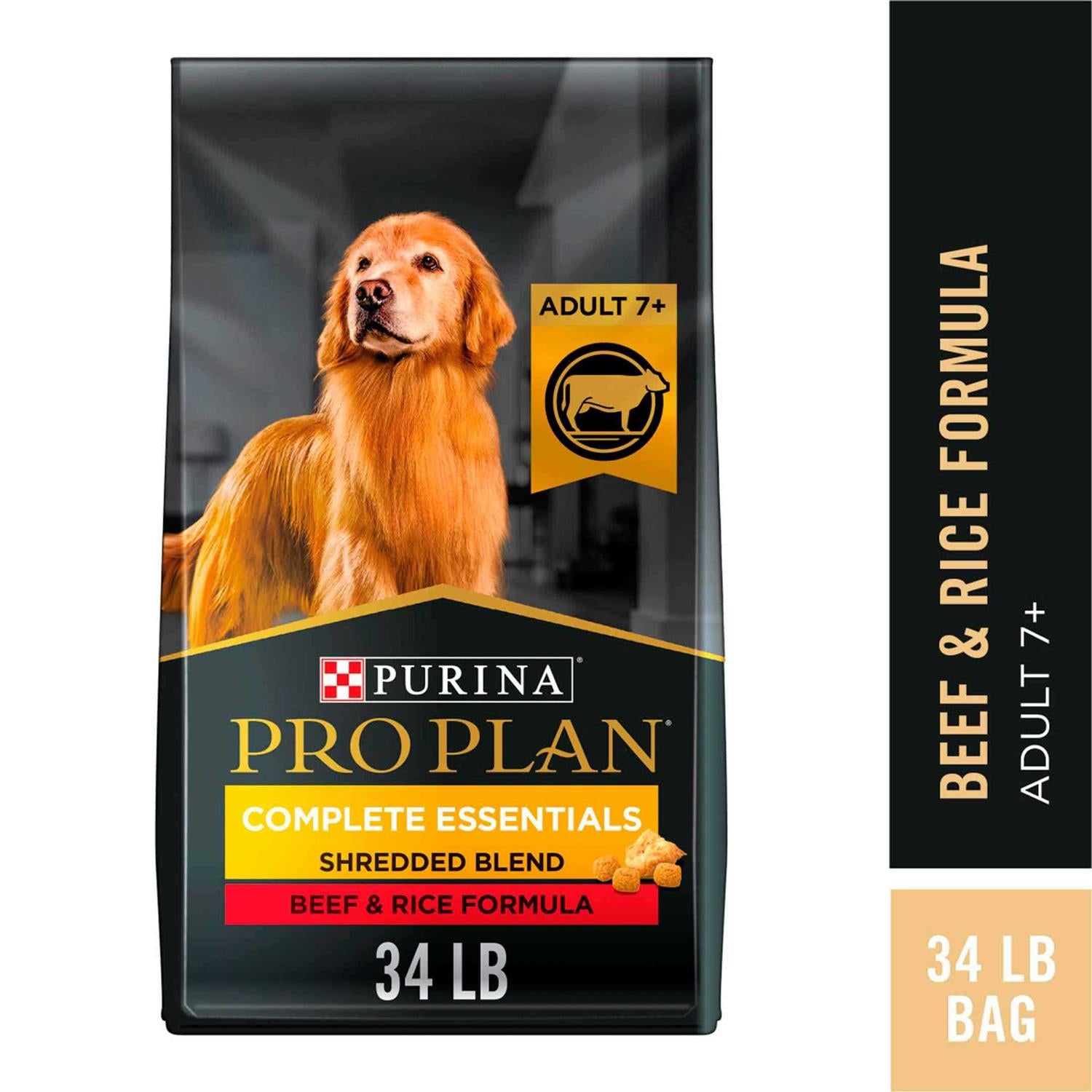 Shredded Blend Beef & Rice High Protein Dog Food for Senior Dogs P88805