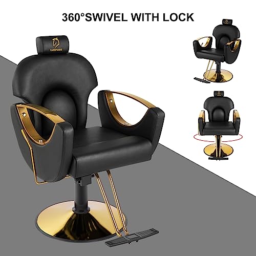 Pink Hydraulic Reclining Barber Salon Chair C219119